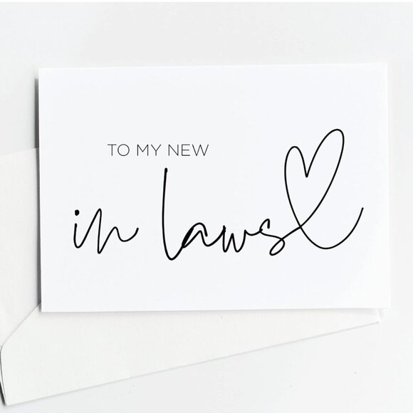 NEW! Pack of 24 - “To My New In Laws” Greeting Cards - Picture 3 of 11